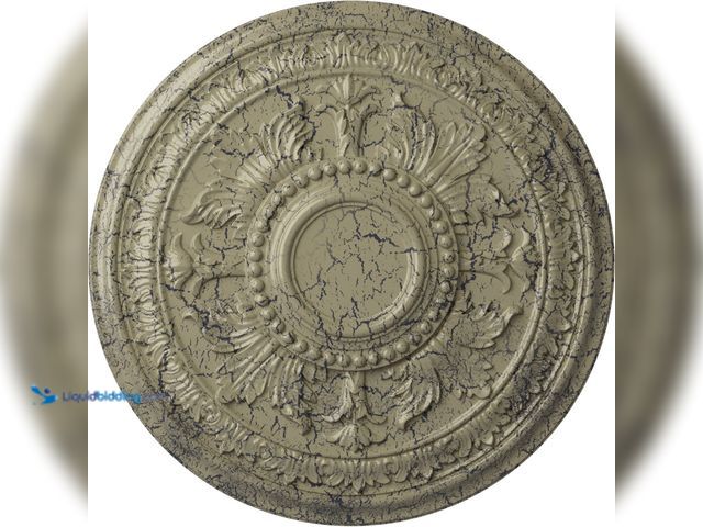 Lot 49-5408254 - Endurathane Tellson Ceiling Medallion, 30 5/8"OD x 2 1/2"P (Fits Canopies up to 6 3/4"), Hand-Painte...