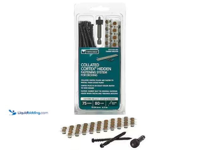 Lot 49-3531406 - FastenMaster
Collated Cortex Hidden Fastening System for Veranda Decking - 2-1/2 in. Cortex screws ...