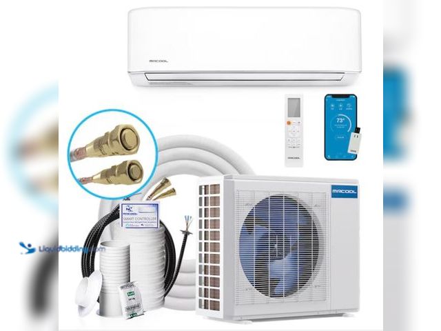 Lot 49-1601295 - MRCOOL® 12k R454B DIY 5th Generation Mini-Split Air Handler & Condenser 115V w/ 25ft Pre-Charged Qui...