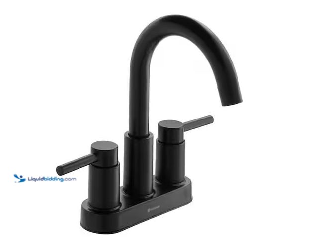 Lot 49-5551853 - Glacier Bay
Dorind 4 in. Centerset 2-Handle High-Arc Bathroom Faucet in Matte Black, Unused