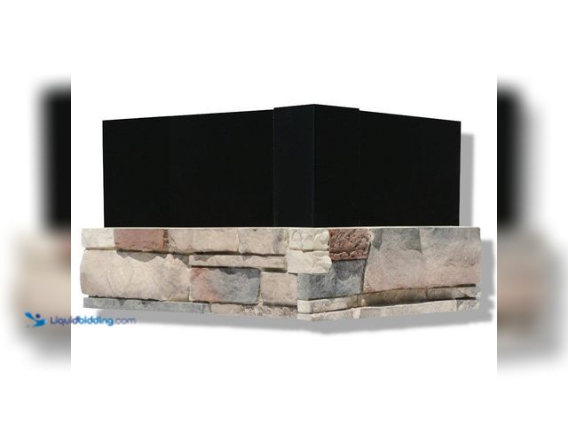 Lot 49-3528523 - 6 in. x 24 in. Stone Veneer Ledgestone Pre-cut Corners Monument Valley (Box of 8) New