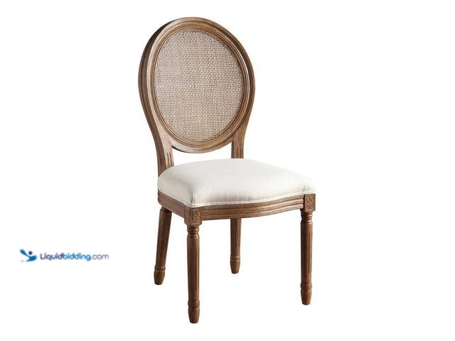 Lot 49-5487156 - OSP Home Furnishings Stella Oval Linen Fabric Back Chair Unused