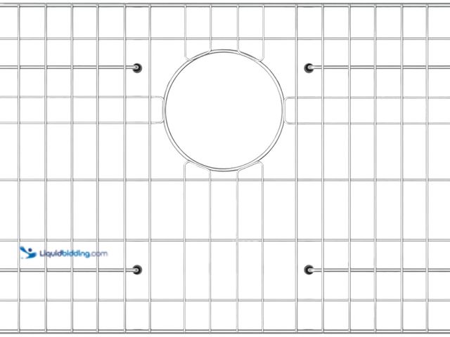 Lot 49-5463612 - Stainless Steel Sink Grid and Protectors for Bottom of Kitchen Sink，26" x 14" Inches with Rear Drain...
