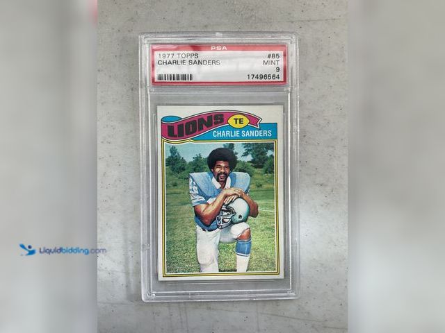 Lot 49-1505016 - COLLECTIBLE WOW GRADED CARD! 1977 TOPPS CHARLIE SANDERS #85 PSA GRADED 9 MINT #COINS0122