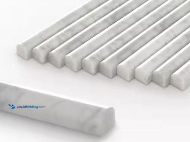 Lot 49-1577268 - sunwings Honed Carrara White 12 in. x 0.75 in. Natural Marble Wall Pencil Tile Backsplash Accessory ...