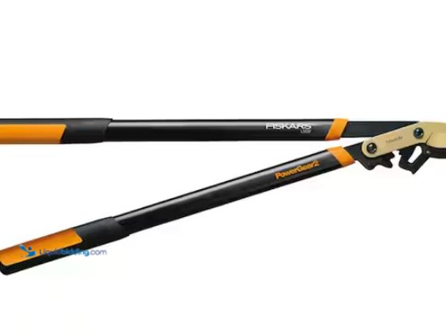 Lot 49-1550412 - Fiskars 2 in. Cut Capacity Titanium Coated Steel Blade, 32 in. PowerGear2 Bypass Lopper with Soft Gr...