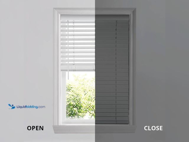 Lot 49-3614939 - 40"W x 84"L White Cordless Faux Wood Blinds for Windows with 2" Slats - Unused (Model # 107934785825...