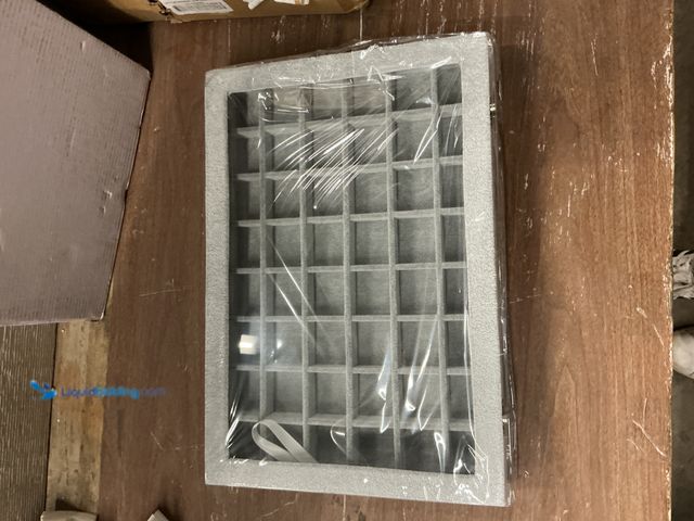 Lot 49-3528565 - Jewelry Organizer Velvet Jewelry Box 48 Grid Earring Holder Organizer with Lid Ring Holder Ring Disp...