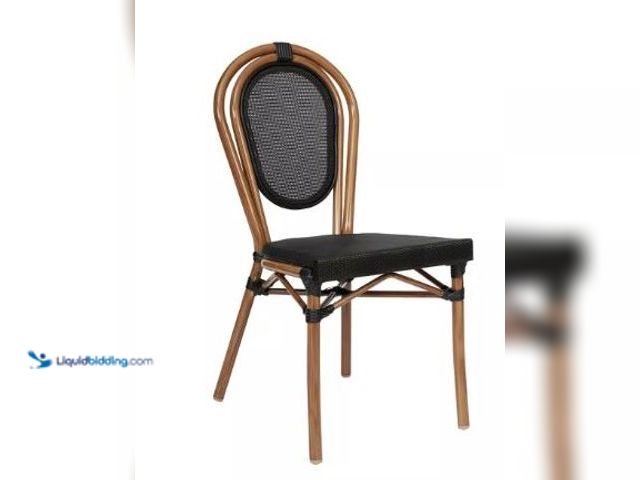 Lot 49-1517490 - 2 PC Flash Furniture Marseille Indoor/Outdoor Commercial Thonet Bistro Stacking Chair, Textilene and...