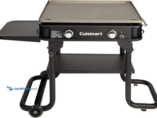 Lot 49-5552608 - Cuisinart Flat Top Professional Quality Propane CGG-0028 28" Two Burner Gas Griddle. B07RZ72ZN3. Unu...