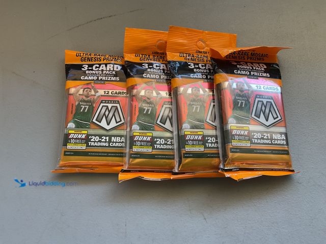 Lot 49-1977208 - Other WOW AMAZING LOT OF 4 FACTORY SEALED 2020-21 MOSAIC PANINI BASKETBALL NBA TRADING CARD HANGER P...