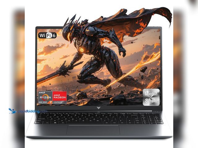Lot 49-1525218 - 2025 New AMD Laptop, Laptop with AMD Ryzen 7 7735HS (8C/16T, Up to 4.75GHz), 16GB DDR5 512GB NVMe SS...