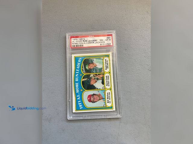 Lot 49-1977912 - Other WOW GRADED CARD! 1972 TOPPS AL HOME RUN LEADERS BILL MELTON, NORM CASH, AND REGGIE JACKSON PSA...