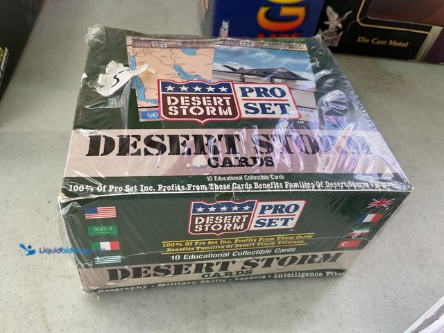 Lot 49-1810336 - COLLECTIBLE FACTORY SEALED 1991 PRO SET DESERT STORM WAX PACK BOX OF 36 PACKS