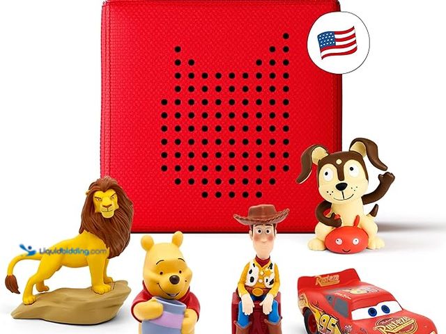 Lot 49-5414699 - Toniebox Audio Player Disney Starter Set Bundle with Woody, Lightning McQueen, Simba, Winnie-The-Poo...