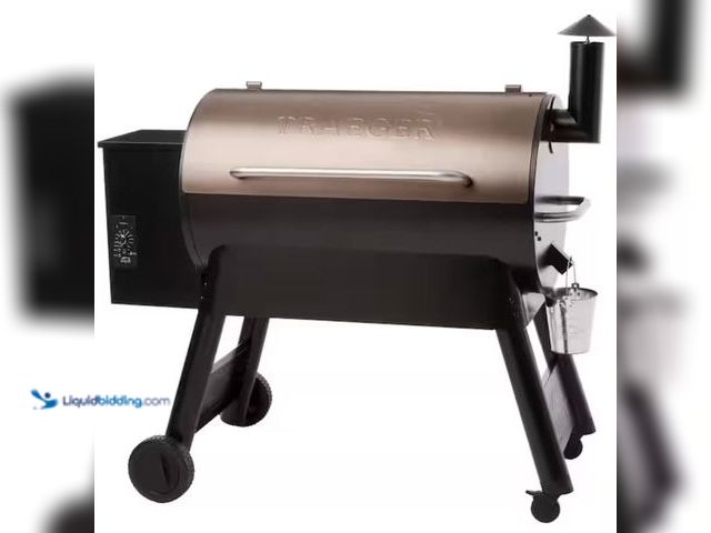 Lot 49-2005945 - Traeger Pro 34 Wood Pellet Grill and Smoker in Bronze, Model # TFB88PZB, MSRP $699.99, Unused, Has a...