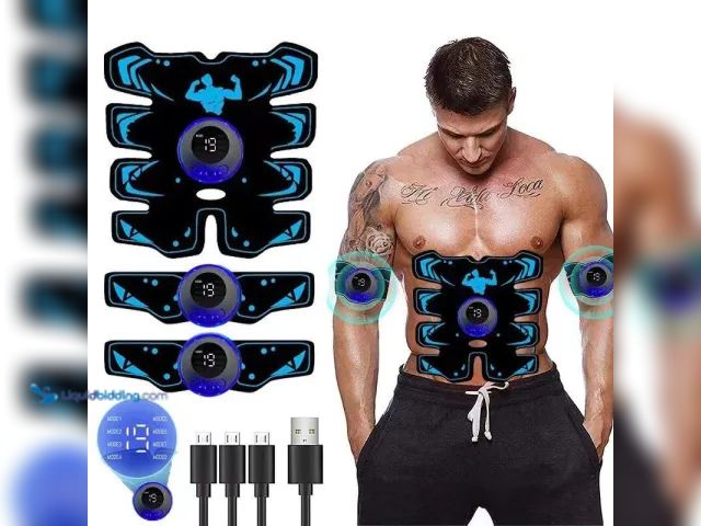 Lot 49-3471357 - Upgraded USB Rechargeable Tactical Abs/Muscle Stimulator Kit - NEW - Built-in EMS chip, EMS simulate...