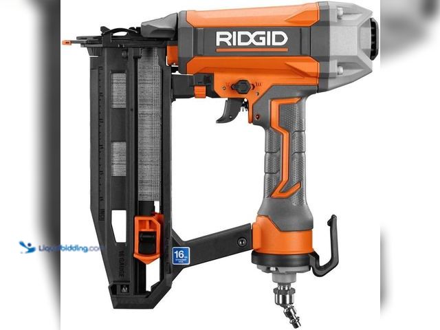 Lot 49-5447658 - Ridgid 16-Gauge 2-1/2 in. Straight Finish Nailer. [Model: AT161001] Unused