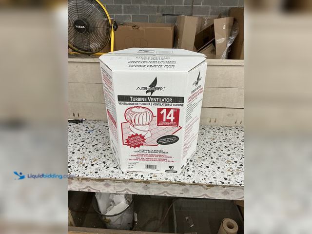 Lot 49-5447891 - Air Vent 14 in. Brown Aluminum Internally Braced Wind Turbine. [Model # TIB14SBR] Unused