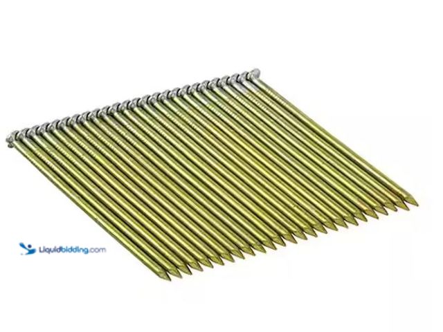 Lot 49-5573133 - DEWALT
3 in. x 0.120 in. Wire Bright Finish Steel Round-Head Collated Framing Nails (2,000 per Box)...