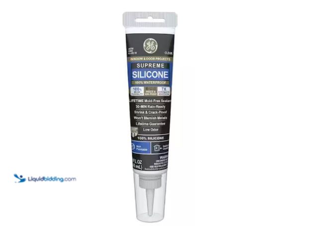 Lot 49-1517516 - GE Supreme Silicone Caulk 2.8 oz. Window and Door Sealant Clear (12-pack) Model # 2814815, Unused  R...