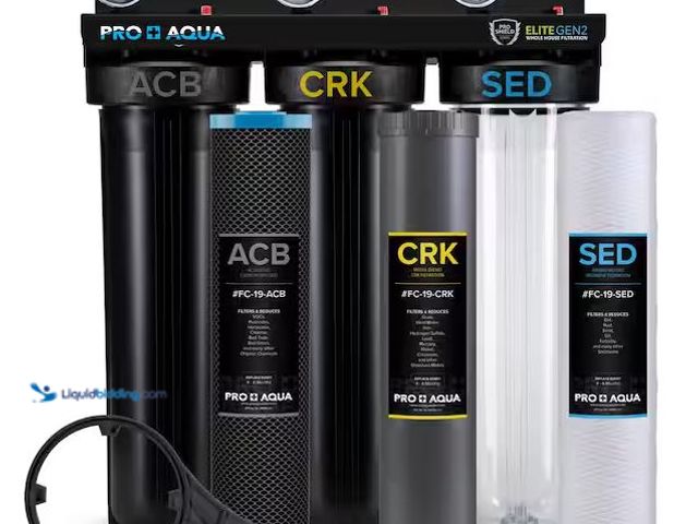 Lot 49-5460607 - PRO+AQUA
Pro Aqua ELITE Whole House Water Filter 3 Stage Well Water Filtration System with Gauges, ...