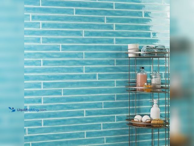 Lot 49-5551714 - Teal Tiles 20''x2'' Model:1005046827, PK of 3 Boxes