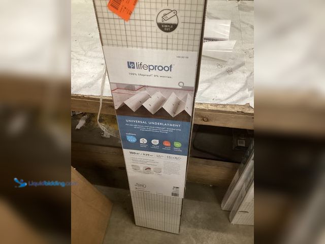 Lot 49-5551480 - Lifeproof 100 sq. ft. 3.9 ft. x 25.7 ft. x 0.059 in. Universal Underlayment for QuicTile, Vinyl Plan...