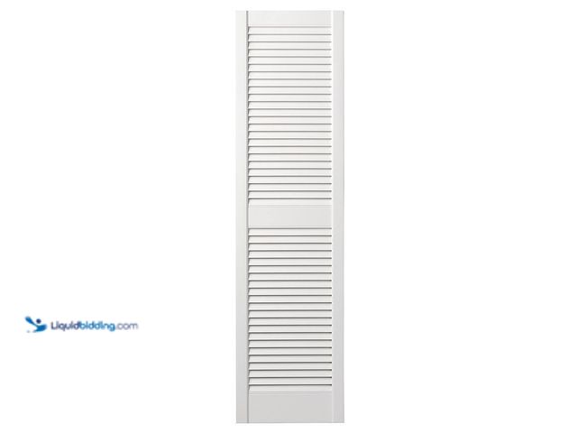 Lot 49-5463569 - Ply Gem
15 in. x 47 in. Open Louvered Polypropylene Shutters Pair in White New