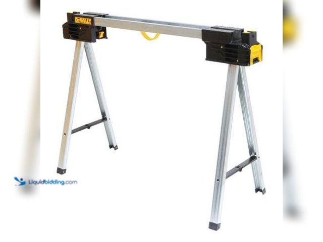 Lot 49-5546863 - DEWALT 32 in. H Metal Folding Sawhorse Model # DWST11155 new.