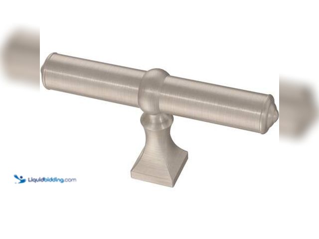Lot 49-5581854 - QTY 23 - Liberty Elegant Base Bar Knobble 2-7/8 in. (73 mm) Classic Satin Nickel Cabinet Bar Knob Mo...