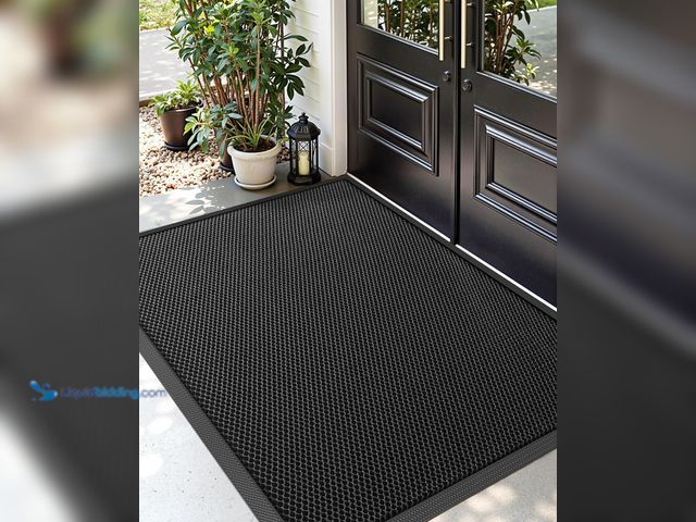 Lot 49-3532479 - DEXI Front Door Mat Outside Entrance, 32x48 Welcome Entryway Doormat Dirt Trapper, Heavy Duty Non Sl...