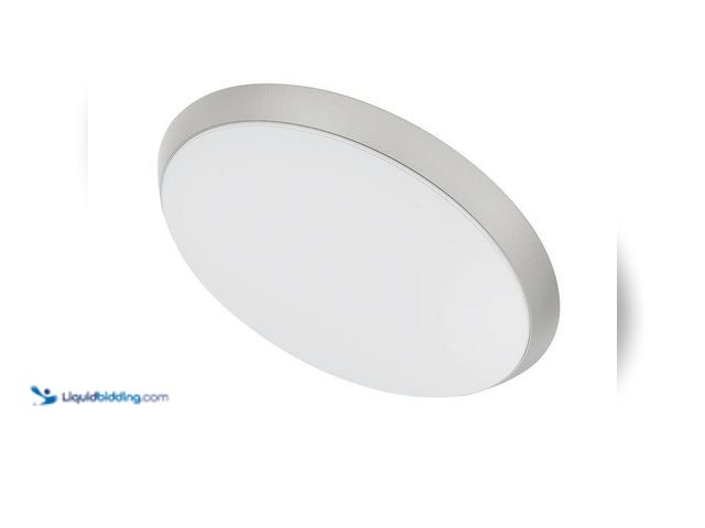 Lot 49-2021705 - Commercial Electric 11 in. Brushed Nickel Motion Sensor Integrated LED Dimmable Selectable CCT Flush...