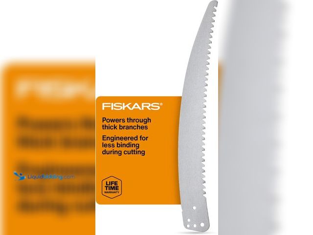 Lot 49-5449308 - Fiskars Pole Saw Blade Replacement for Fiskars Pruning Saws and Tree Pruners, 15" Blade with Woodzig...