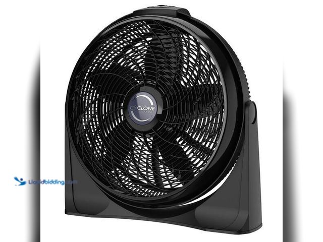 Lot 49-5452081 - Lasko
Cyclone 20 in. 3 Speed Air Circulator Floor Fan for Home in Black with Wall Mount Option, Piv...