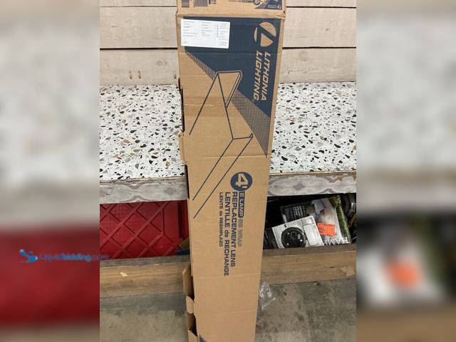 Lot 49-5489185 - Lithonia Lighting® DSB48 Lighting Diffuser, 4 ft, T8 Fluorescent Lamp, 32 W Fixture, Acrylic, Surfac...