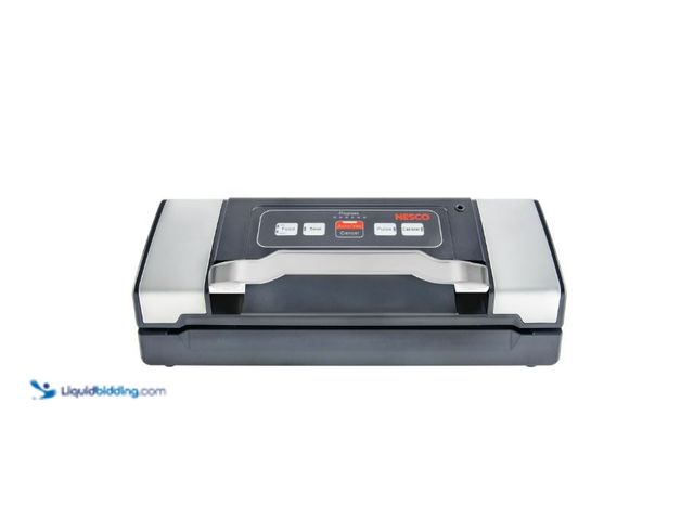 Lot 49-3566870 - NESCO Compact Vacuum Sealer Machine - Powerful Food Sealing With Moist and Pulse Modes, Accessory Po...