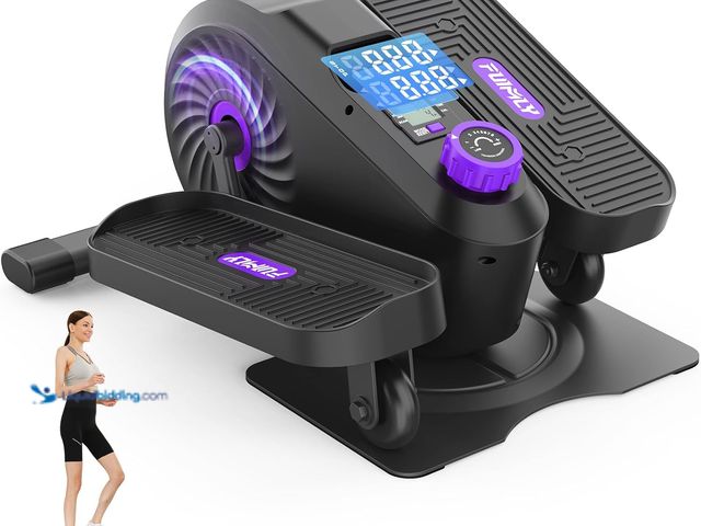 Lot 49-5463478 - FUNMILY Under Desk Elliptical, Ellipse Leg Exerciser, Standing or Seated Mini Elliptical Machines, P...