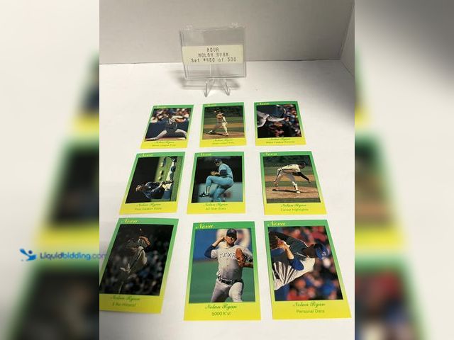 Lot 49-910512 - 1989 Nova Nolan Ryan Complete 9-Card Baseball Insert Set** Complete your Nolan Ryan collection with ...