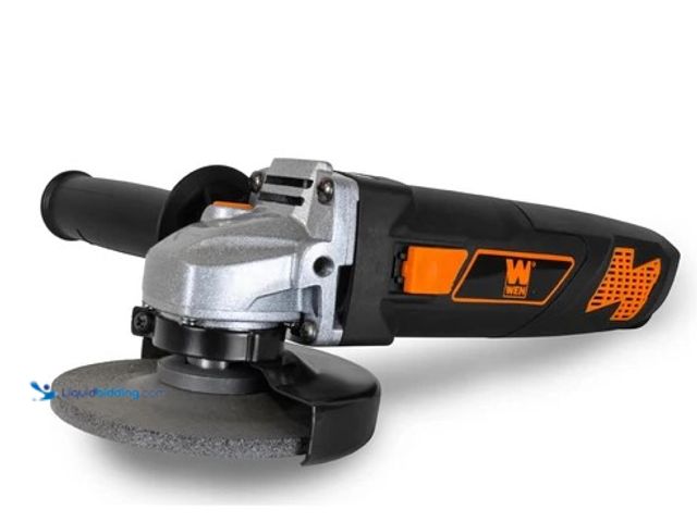 Lot 49-2004522 - WEN 4-1/2-Inch 7-Amp Angle Grinder, Model #944, Unused, Has attachments, Works.   Ref#WEN0629