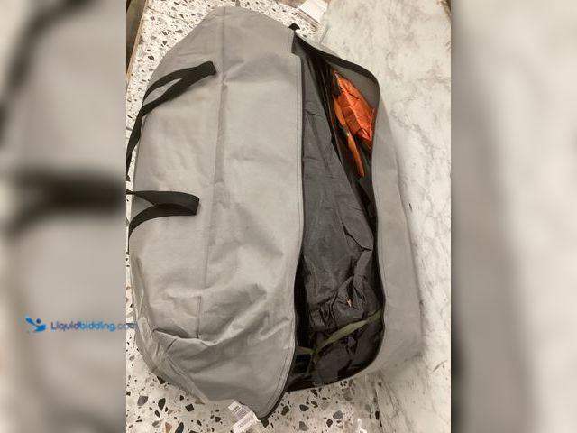 Lot 49-3528069 - Outdoor Tent Kit With Pop Up Windows and Awning Camping Kit Item is used.