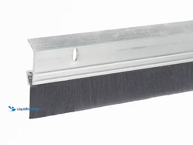 Lot 49-1549384 - (3x) Frost King 36 in. x .25 in. Heavy-Duty Aluminum and Brush Door Sweep Weatherstrip, Model # SB36...