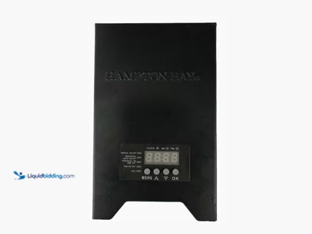 Lot 49-2025423 - Hampton Bay Low-Voltage 300-Watt Metal Landscape Lighting Transformer with Dusk to Dawn Sensor, Mode...