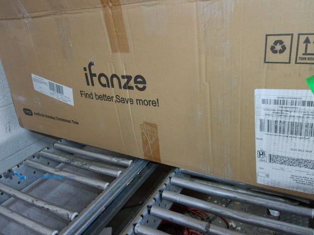 Lot 49-1546947 - iFanze 7.5ft Pre-Lit LED Artificial Christmas Tree with Sprigs of Realistic-Looking Needles, Green, ...