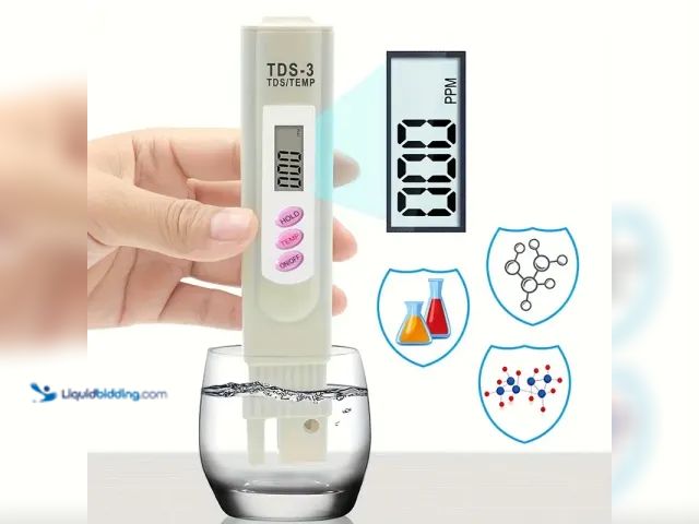 Lot 49-5388826 - TDS-3 Digital LCD Portable Handheld Water Quality Tester - NEW - Excellent for use with home aquariu...