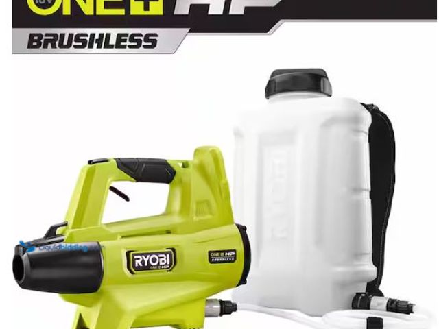 Lot 49-1627580 - RYOBI ONE+ 18V HP Brushless 3 Gallon Backpack Fogger/Sprayer (Tool Only) Model # P2808BTL, New, Unab...