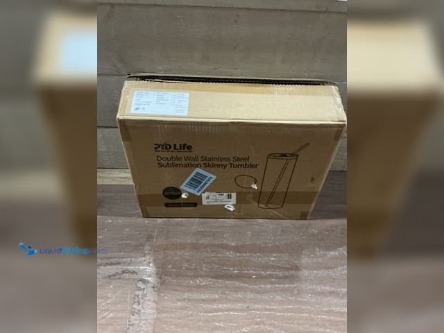 Lot 49-3527272 - PYD Life Sublimation Blanks Skinny Tumbler White 20 OZ Straight Double Wall Stainless Steel Cups wit...