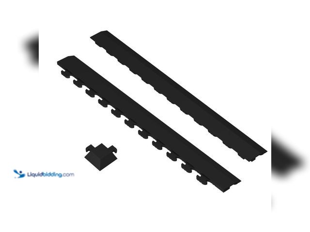 Lot 49-5487074 - Norsk
Hidden Black 18 in. W x 18 in. L PVC Interlocking Tile Trim Kit Unused