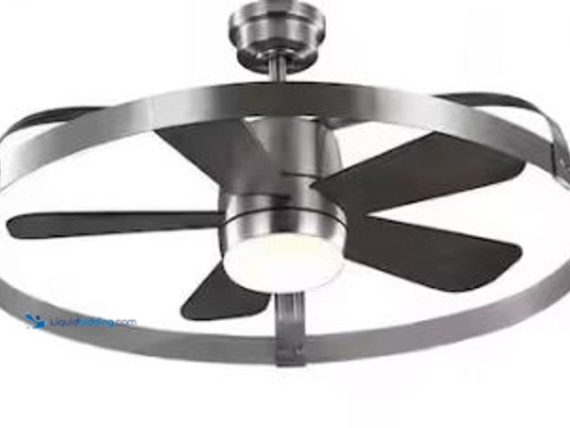 Lot 49-1518273 - Home Decorators Collection Harrington 36 in. White Color Changing Integrated LED Brushed Nickel Ceil...