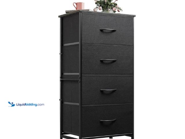 Lot 49-1555689 - WLIVE Dresser with 4 Drawers, Fabric Storage Tower, Organizer Unit for Bedroom, Hallway, Entryway, C...